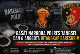 Waduh! Kasat Narkoba dan Enam Anggota Polres Tangsel Ditangkap Bareskrim